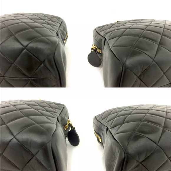 CHANEL Quilted Matelasse CC Logo Lambskin Tote - Picture 10 of 15